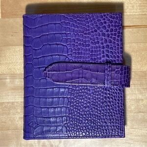 Smythson of Bond Street Bijou Organizer In Mara Purple